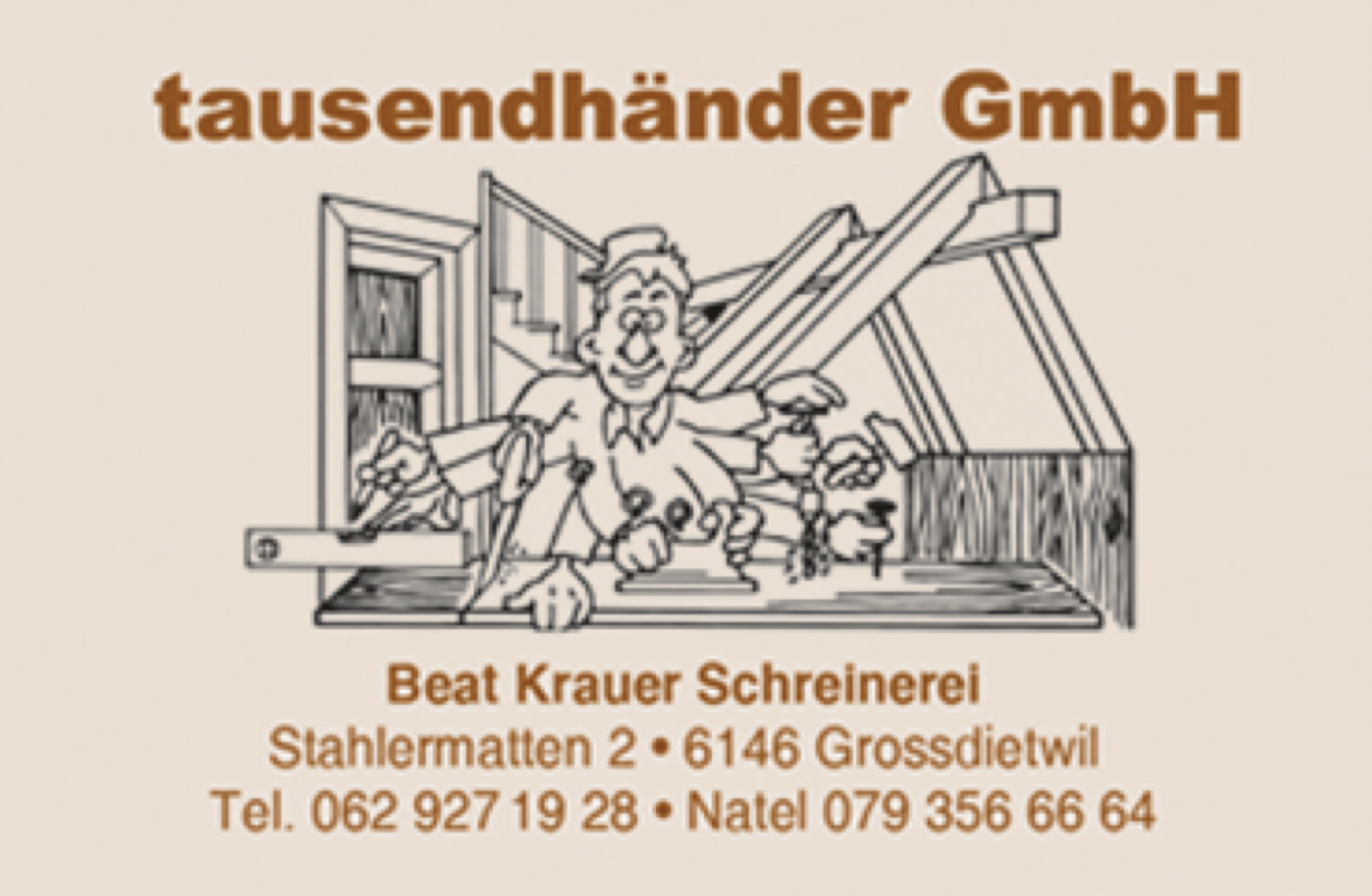 tausendhänder GmbH – Beat Krauer Schreinerei, Grossdietwil